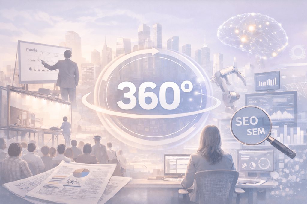 Gelenekselden Dijitale: Kurumsal Markalar için 360° Pazarlama Operasyonu&nbsp;Yönetimi